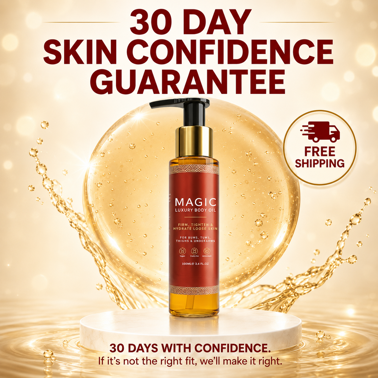 Body firming emollient oil