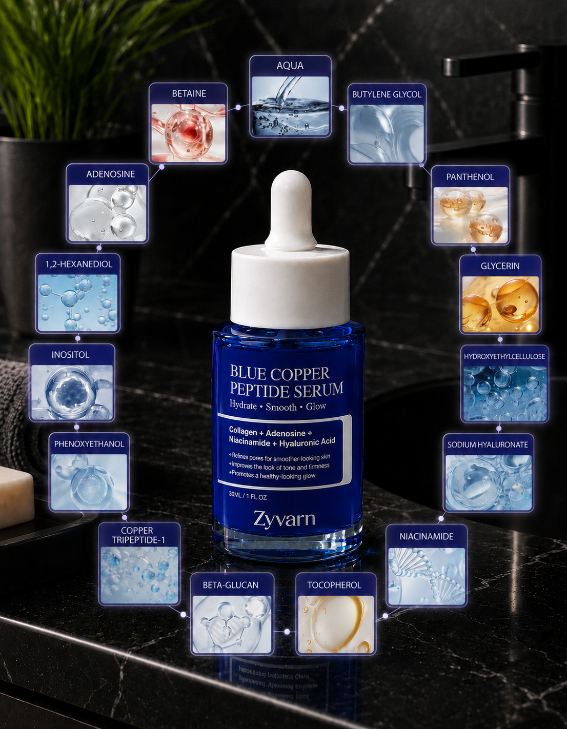 Blue Peptide Bakuchiol Plump Glow Serum